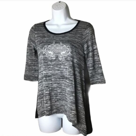 Harley-Davidson Shirt Women's Heather Grey Size M - Picture 1 of 7